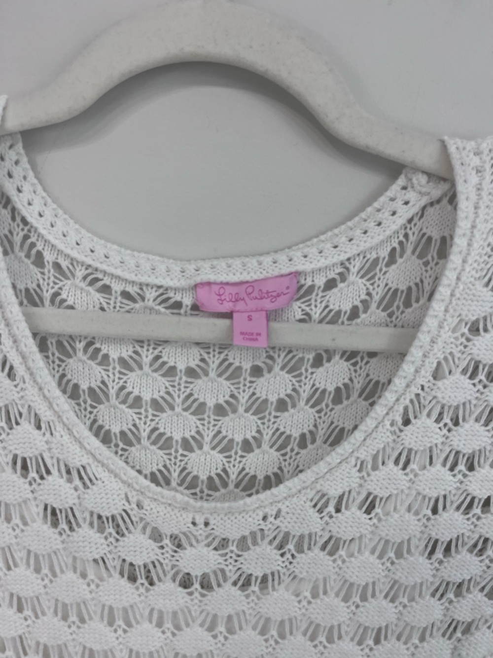 Lily Pulitzer White Crochet Dress Size Small - Picture 4 of 8